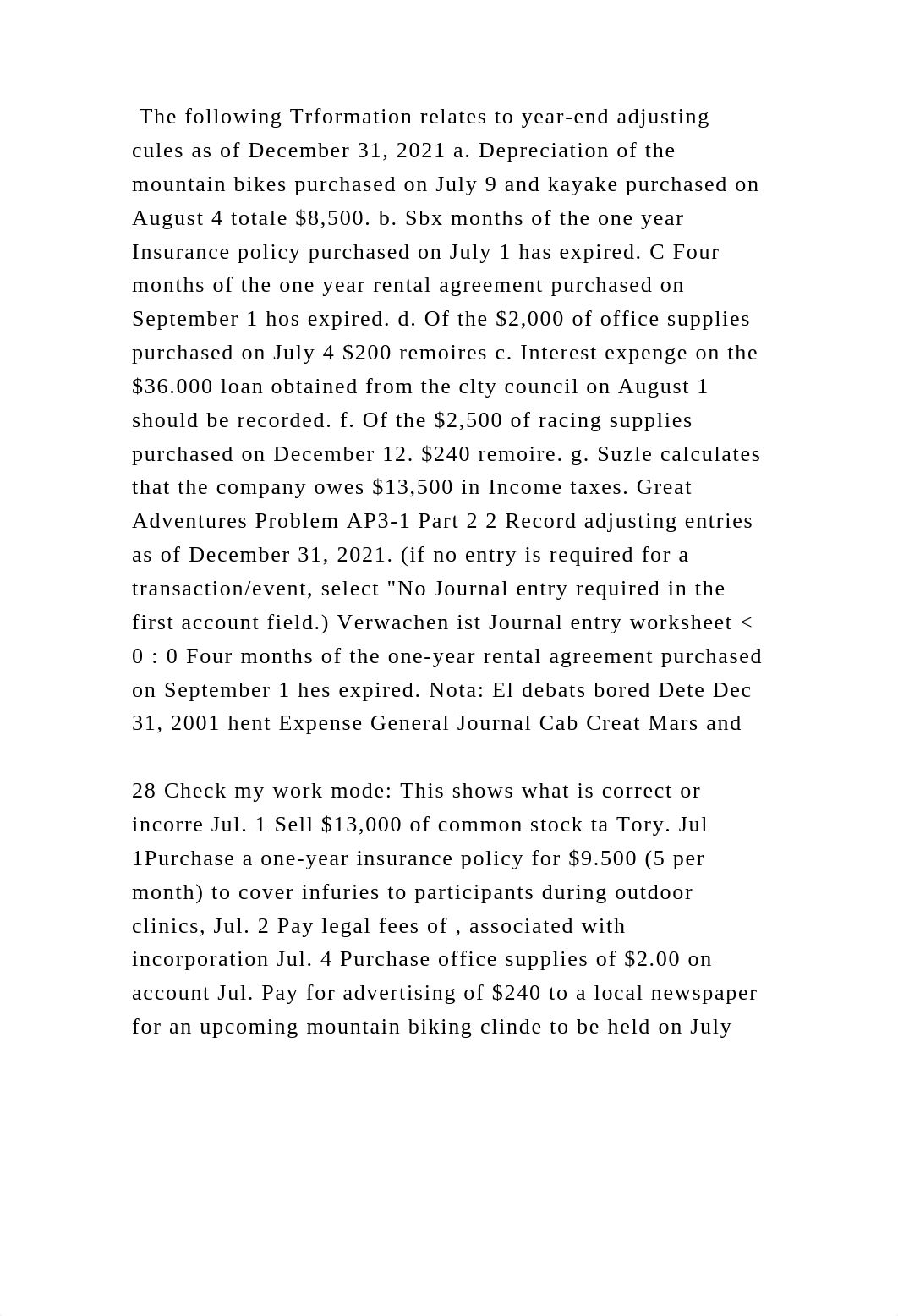 The following Trformation relates to year-end adjusting cules as of D.docx_d0alt8ttadr_page2