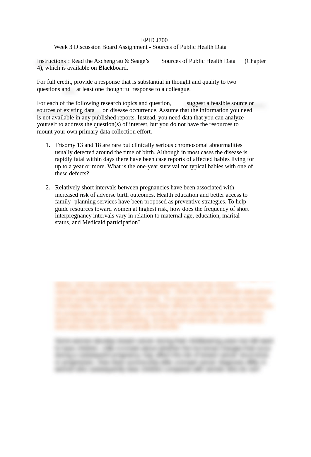 EPID J700 - Week 3 Discussion Board Assignment Sources of Public Health Data_d0ayeb86omw_page1