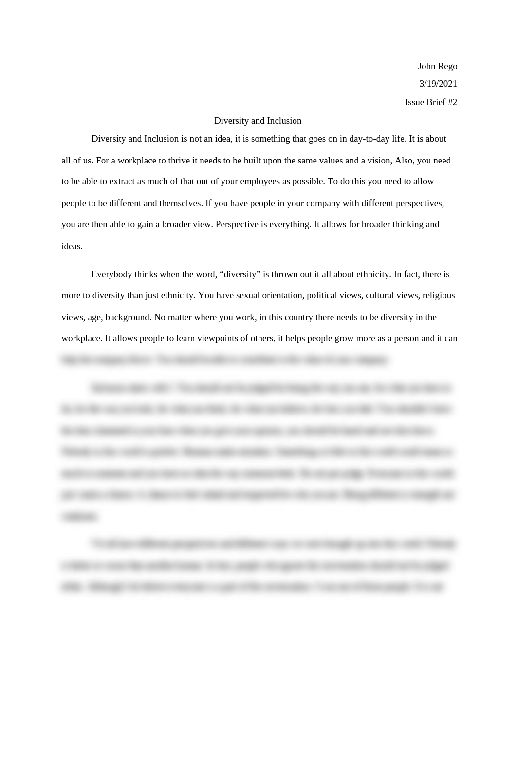 Issue Brief #2 Diversity and Inclusion Management And Organizational Behaviors.docx_d0aztkuf7lv_page1