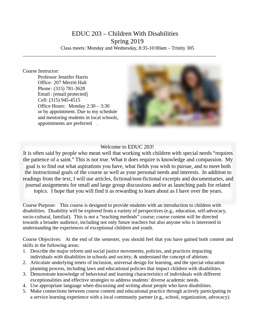 Children With Disabilities Syllabus Spring 2019 Harris.pdf_d0b87908tcg_page1