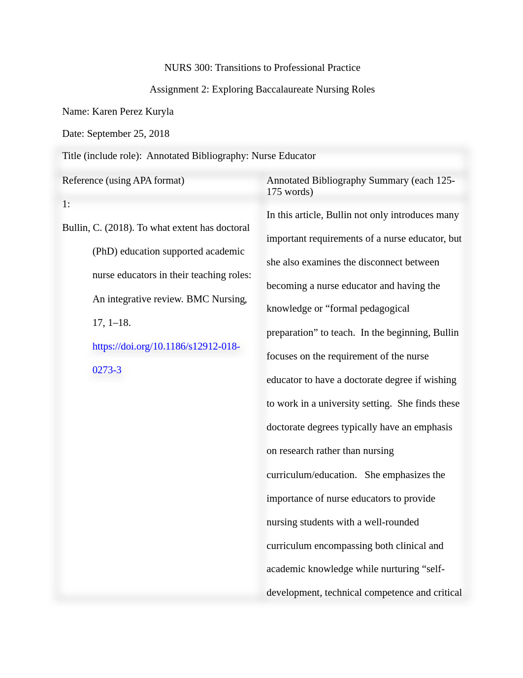 Annotated Bibl prof nurs week 5.docx_d0c8n518xbc_page1