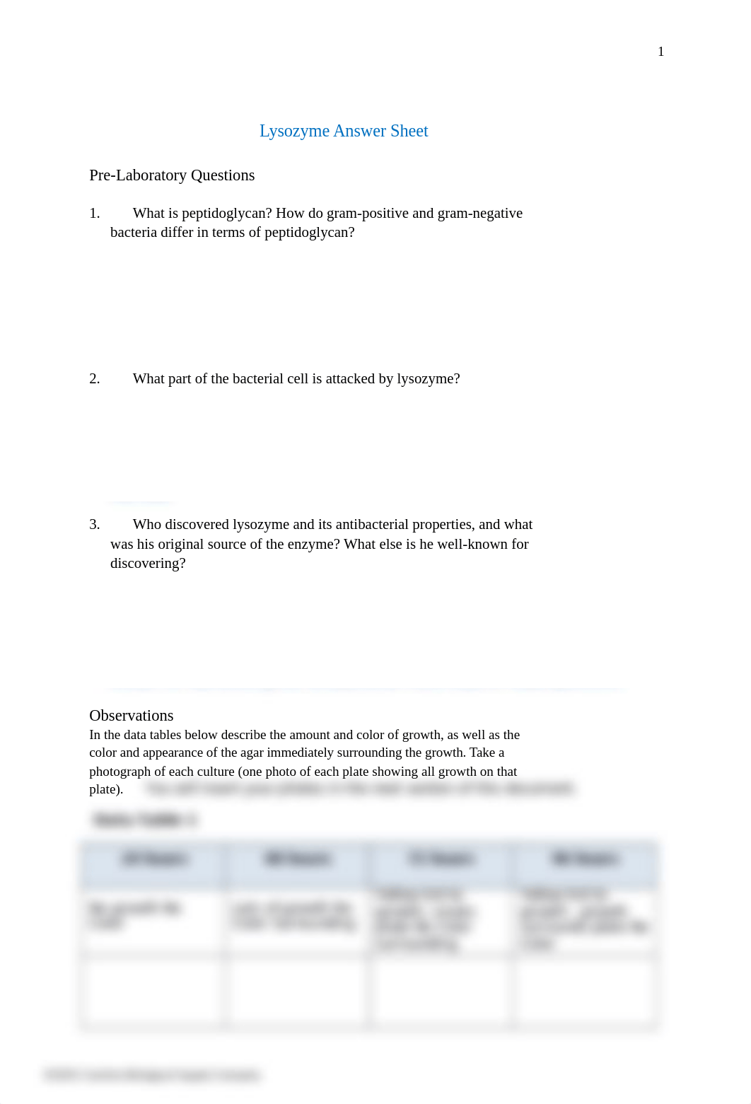 Lysozyme answer sheet.docx_d0cite2598y_page1