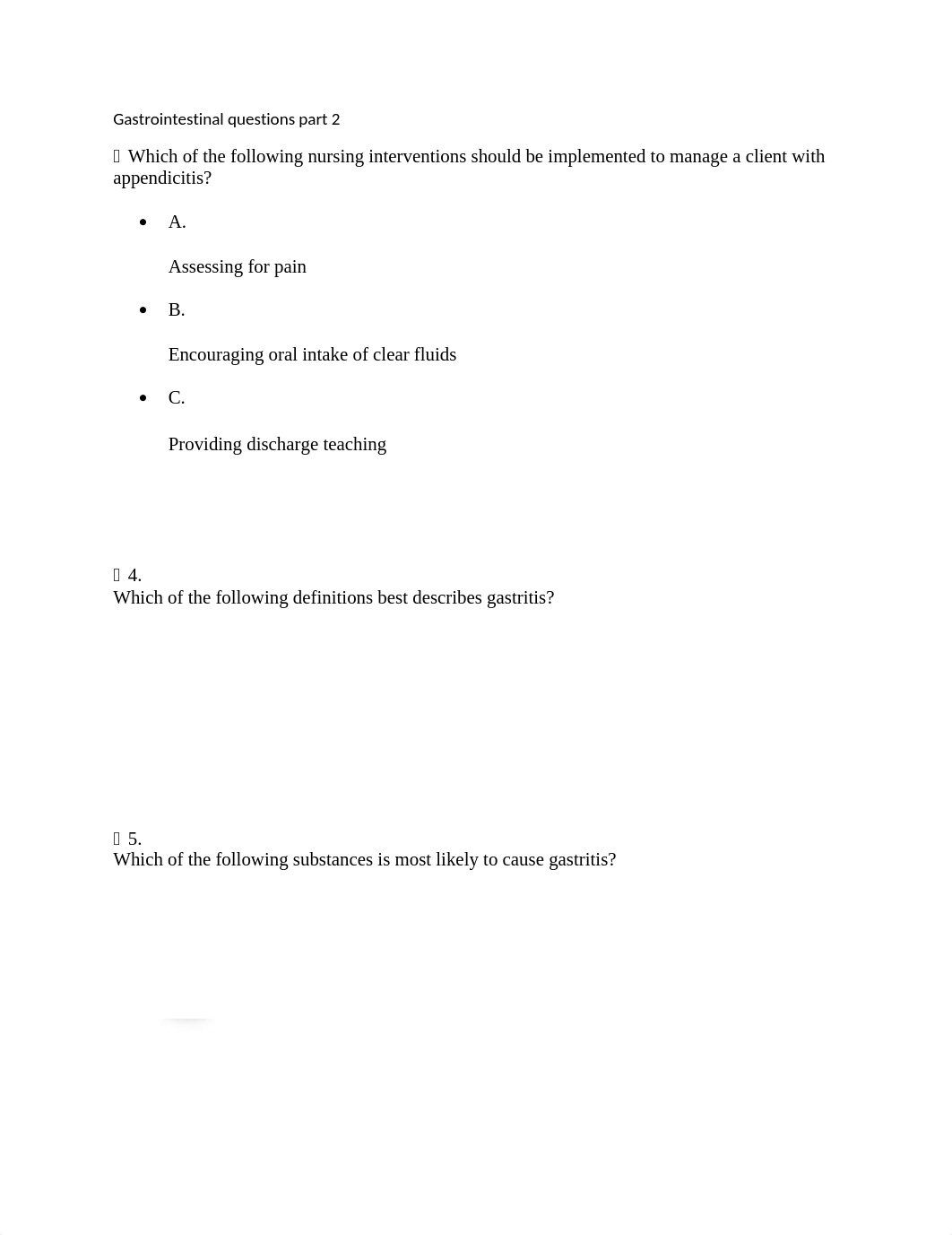 Gastrointestinal questions part 2.docx_d0crt5ii71m_page1