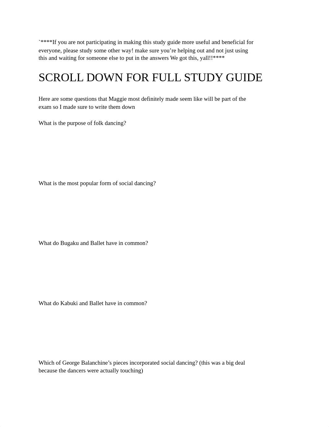 Dance Exp. Final Study Guide.pdf_d0ctzkgmgzc_page1