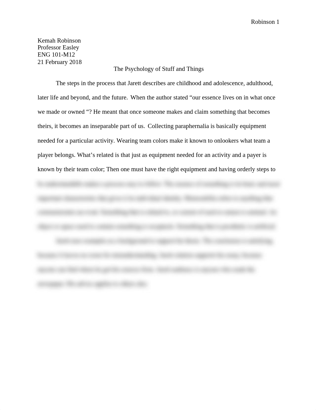 Kemah Robinson The Psychology of Stuff and Things.docx_d0d2k7gf9m3_page1