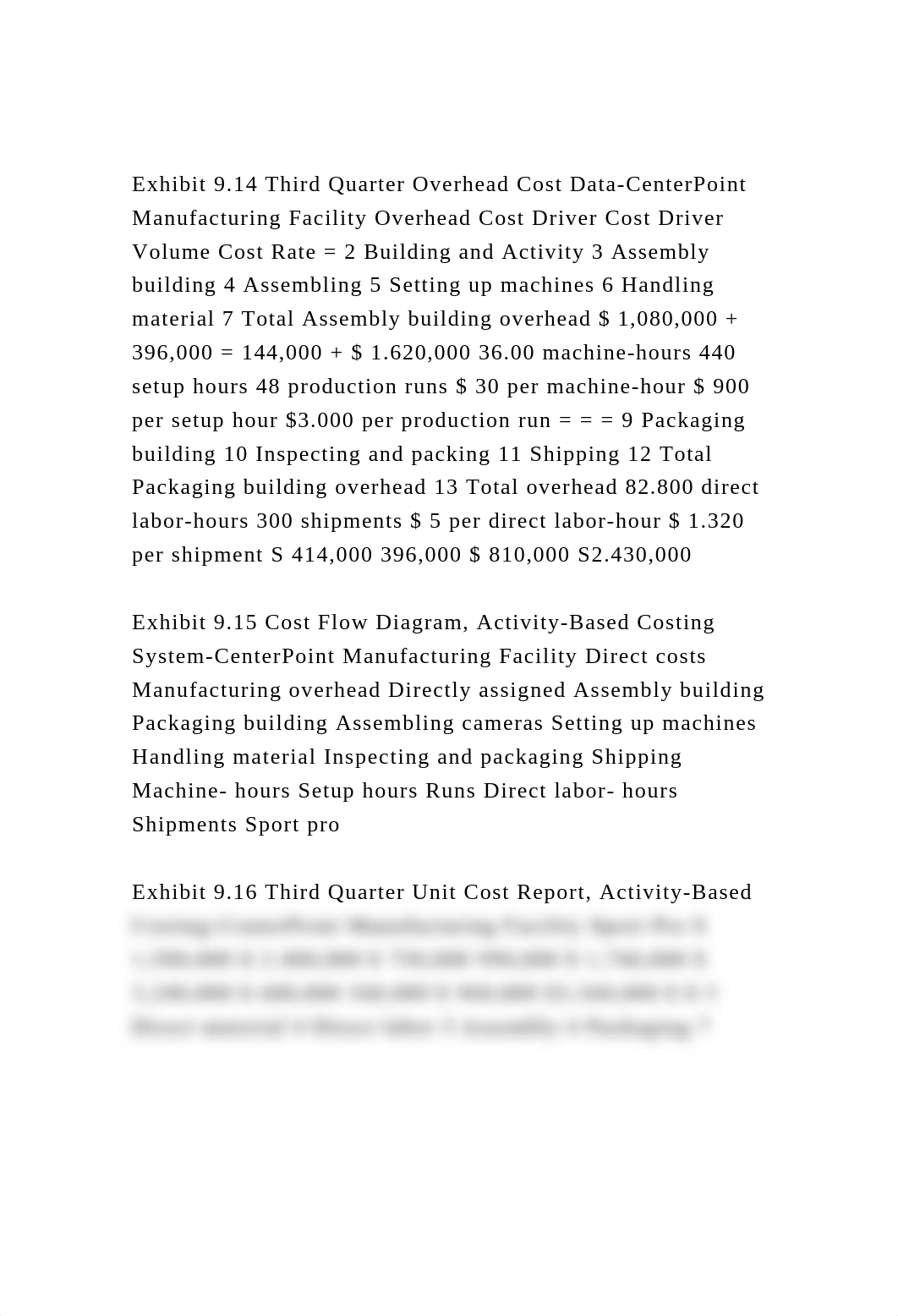 Exhibit 9.14 Third Quarter Overhead Cost Data-CenterPoint Manufact.docx_d0d2qfahv6y_page2