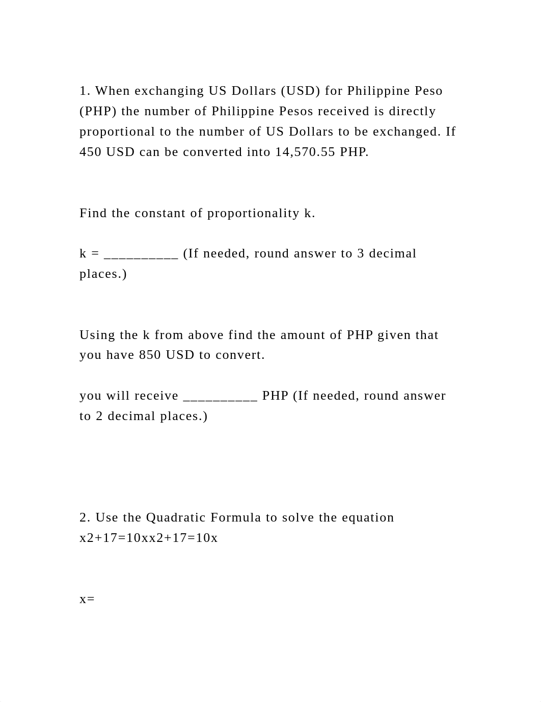 1. When exchanging US Dollars (USD) for Philippine Peso (PHP) the nu.docx_d0db525njqg_page2