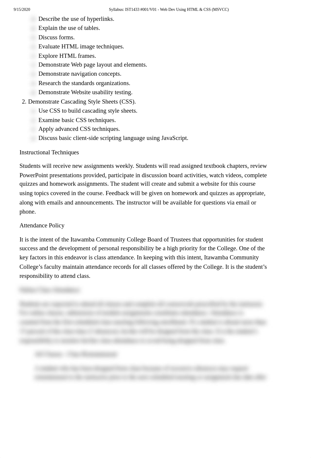 Syllabus_ IST1433 #001_V01 - Web Dev Using HTML & CSS (MSVCC).pdf_d0dbitcaejy_page2