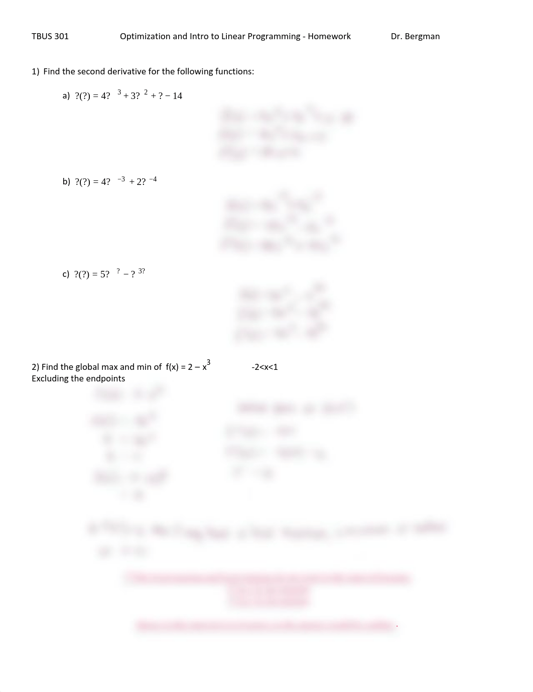 Optimization and LP HW (answers).pdf_d0dd8ild4ge_page1