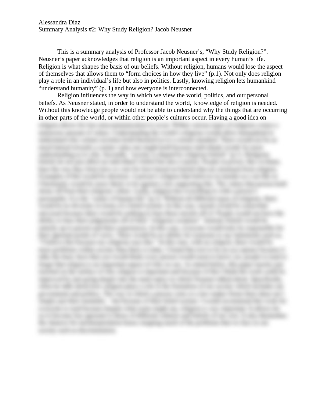 Summary Analysis #2 Why Study Religion.docx_d0djxniukru_page1