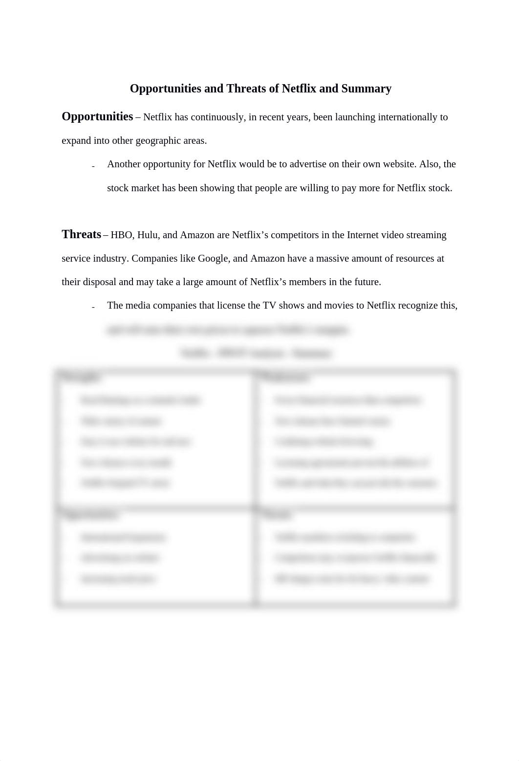 Opportunities and Threats of Netflix and Summary_d0e95eyezx8_page1