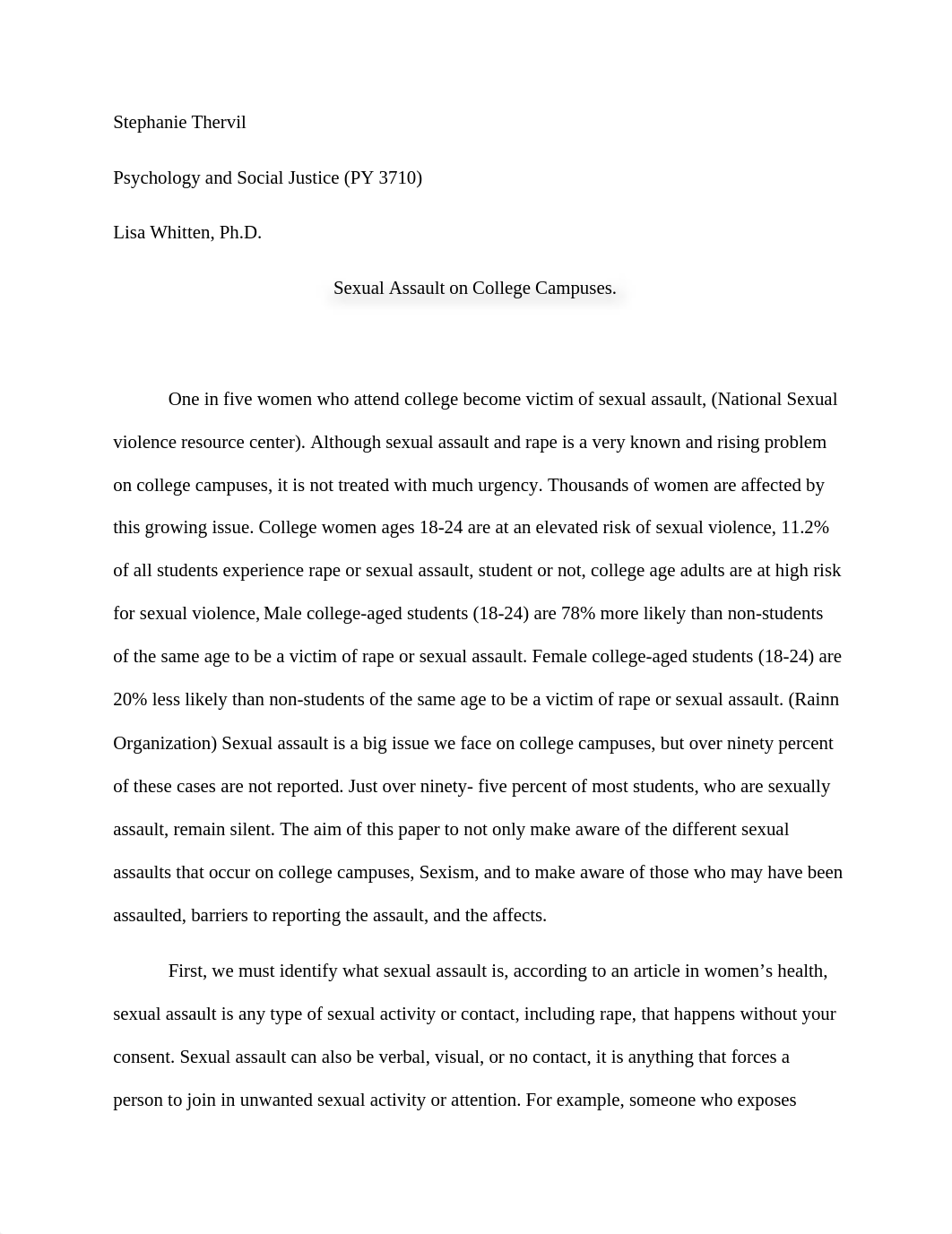 Sexual Assault Lit Review.docx_d0ergqdu41h_page1