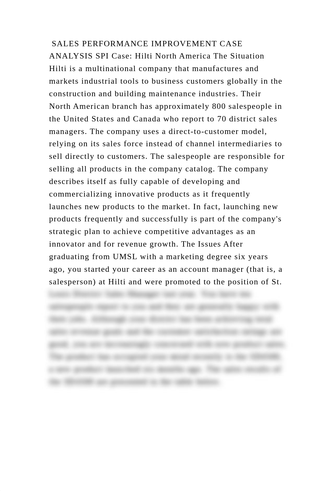 SALES PERFORMANCE IMPROVEMENT CASE ANALYSIS SPI Case Hilti North Ame.docx_d0exbjbems2_page1
