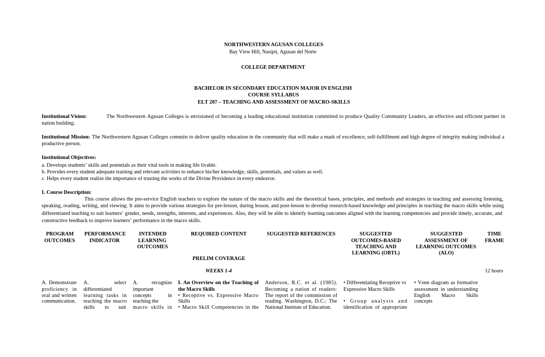 SECOND-YEAR-ELT-207-TEACHING-AND-ASSESSMENT-OF-MACROSKILLS ( ( PRINT NI JOY).docx_d0ey0pp6eae_page1