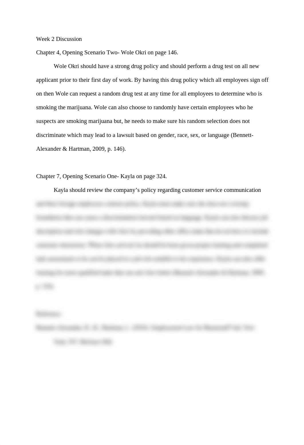 Week 1 Discussion MNA4404 Management Law and Employee Relations.docx_d0f09mwkjs6_page1