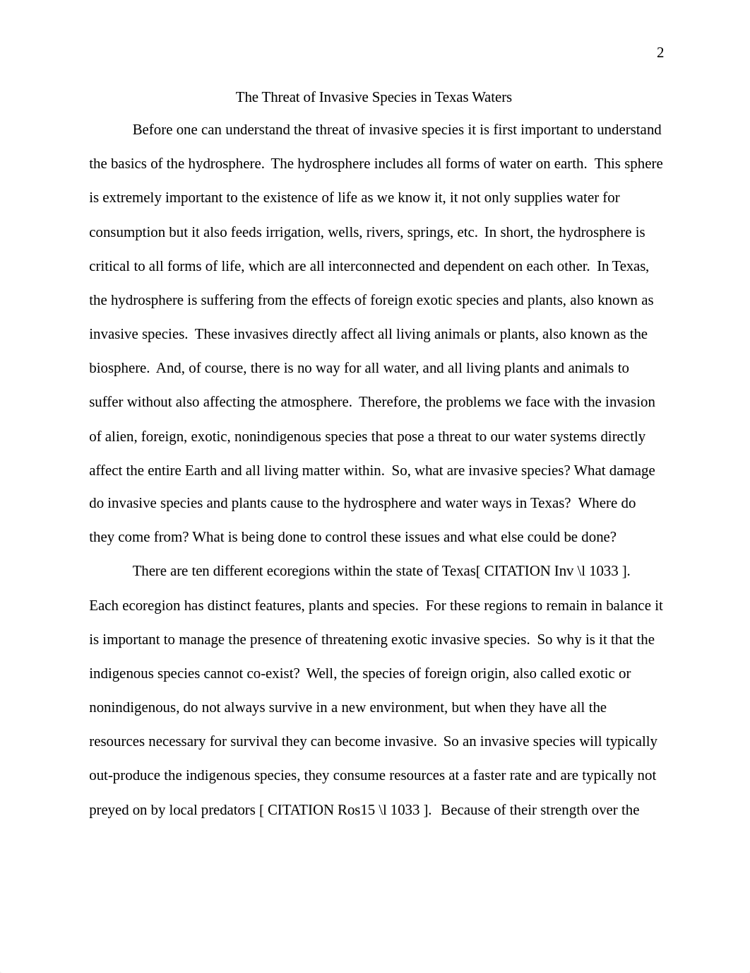 The Threat of Invasive Species in Texas Waters- Final Project  RDO.docx_d0f4iptyl4p_page2