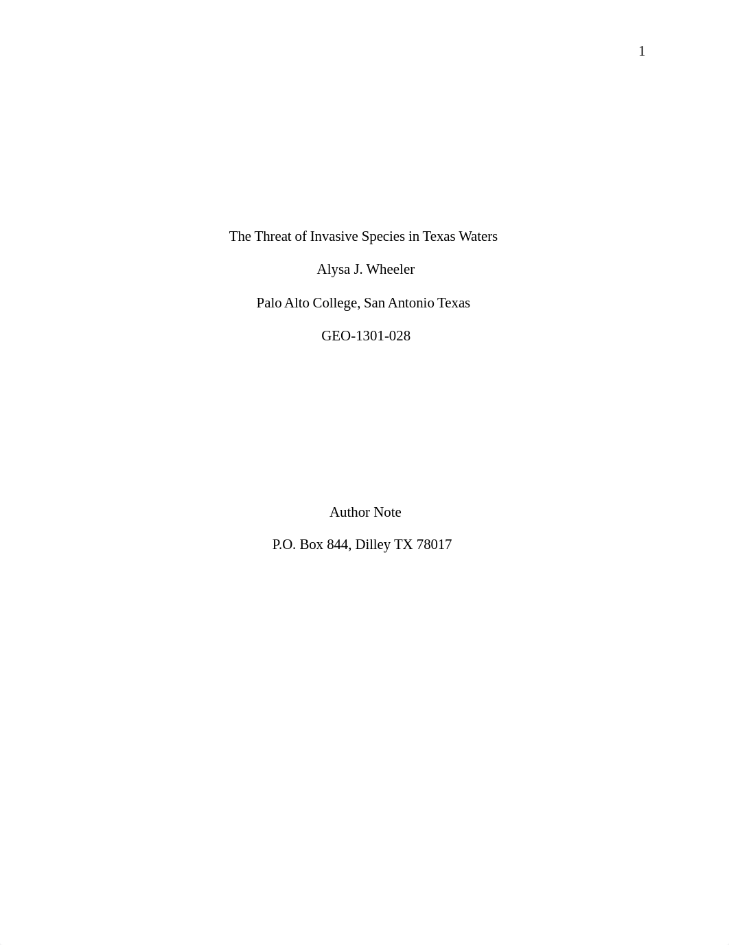 The Threat of Invasive Species in Texas Waters- Final Project  RDO.docx_d0f4iptyl4p_page1