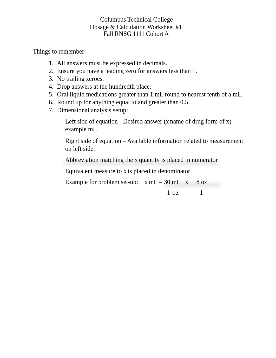 Dosage and Calculation worksheet 1.docx_d0f83n8ta2i_page1