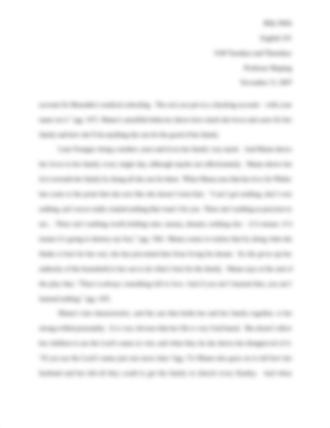 A Raisin in the Sun Character Analysis of Mama_d0g7e0v0b1s_page2