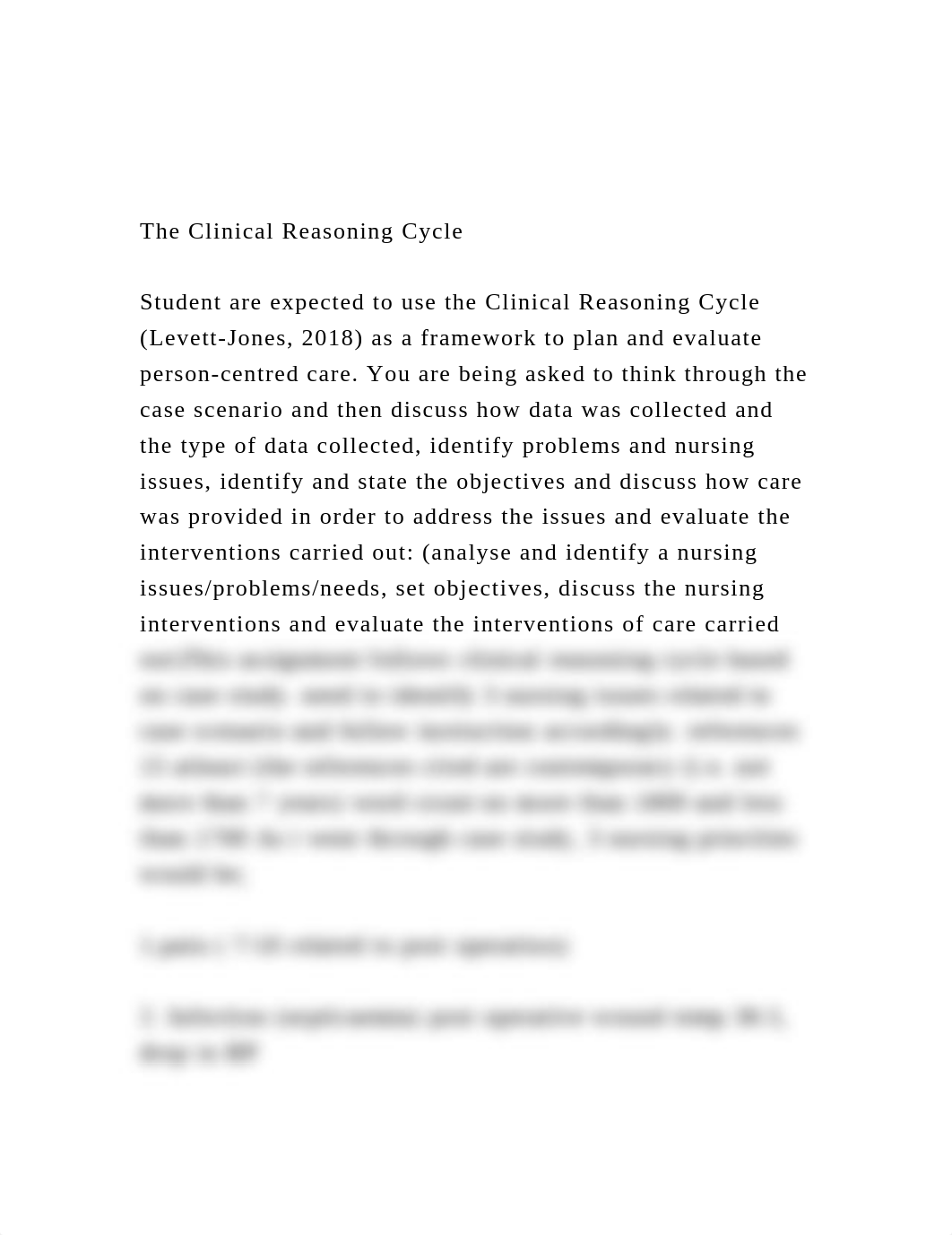 The Clinical Reasoning CycleStudent are expected to use the .docx_d0gi5250xkt_page2