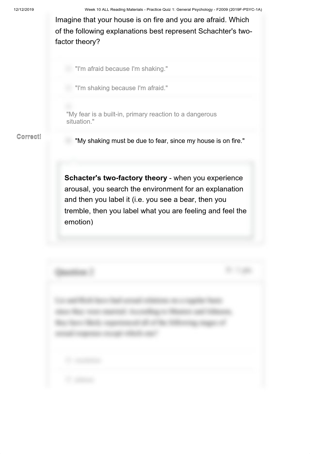 Week 10 ALL Reading Materials - Practice Quiz 1_ General Psychology - F2009 (2019F-PSYC-1A).pdf_d0gswbiahir_page2