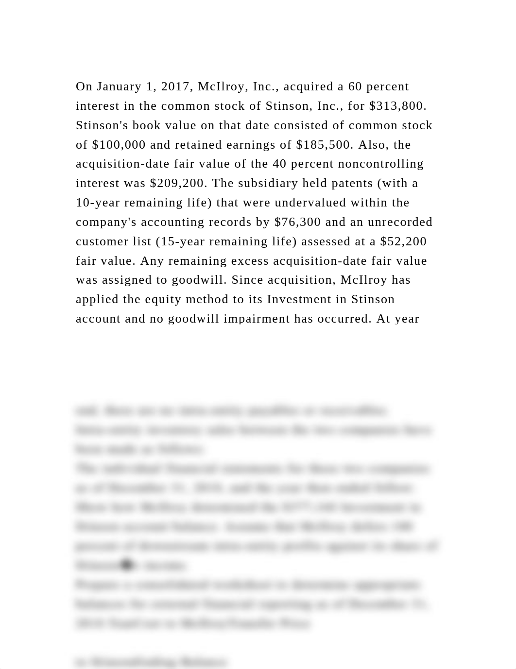 On January 1, 2017, McIlroy, Inc., acquired a 60 percent interest in.docx_d0gvq9x4p37_page2