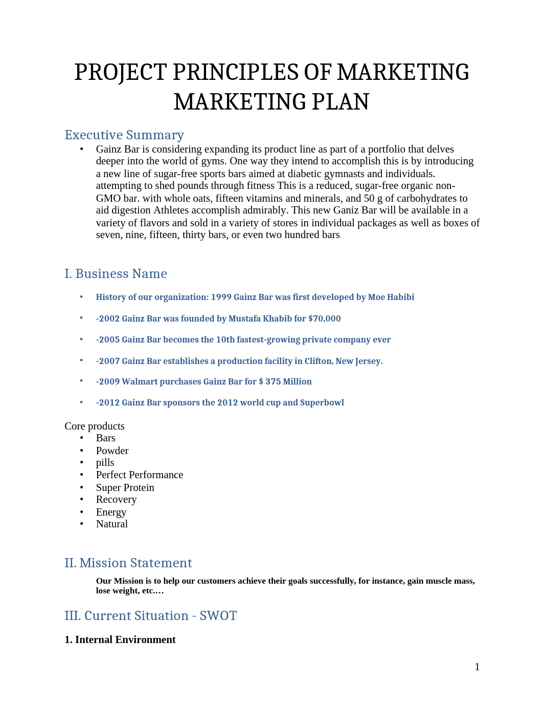 Marketing Plan - Project Gainz Bars full marketing plan project.docx_d0h2qjanw8z_page1