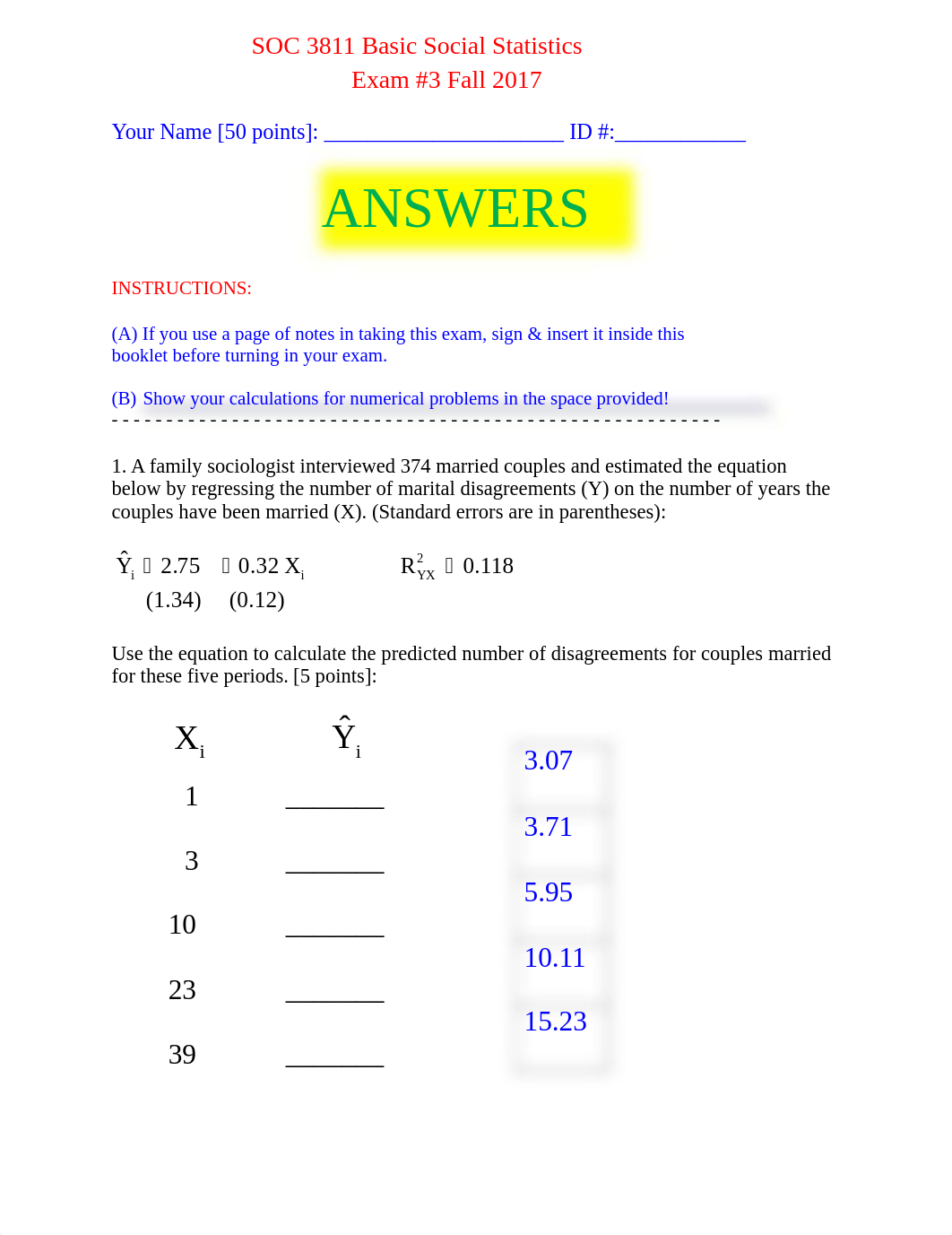 SOC3811+Social+Statistics+Fall+2018+Pratice+Exam+#3+ANSWERS (1).pdf_d0hcppfwfyy_page1