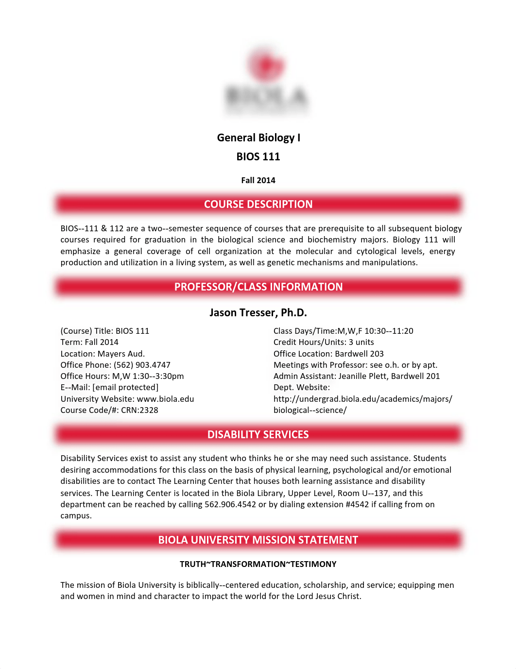 Biola Official Syllabus BIOS.111.F14.pdf_d0hg28fd1fu_page1