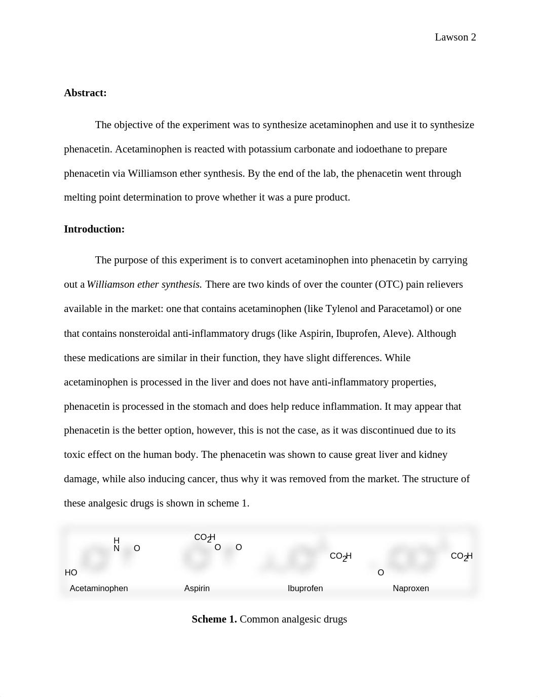 Synthesis of Phenacetin lab report.docx_d0hkeec12xn_page2