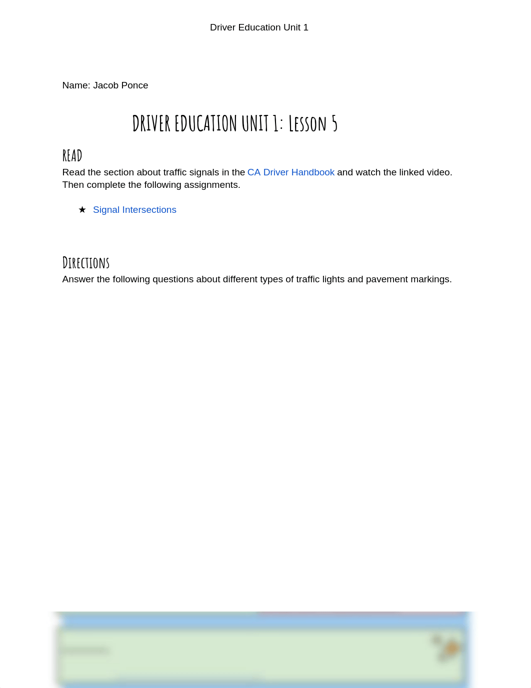 Driver Education Unit 1 Lesson 5 and Review.docx_d0hob00r9op_page1