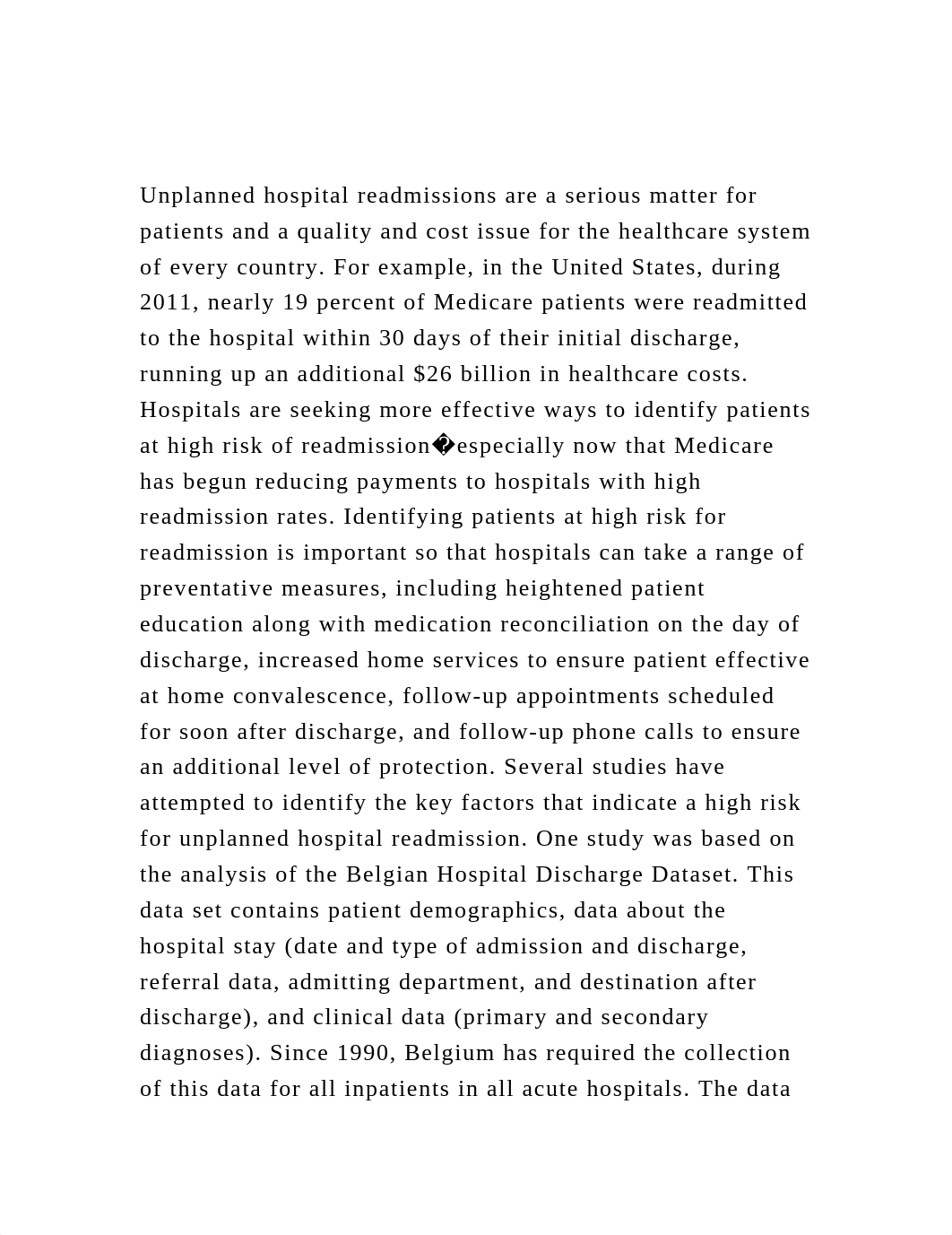 Unplanned hospital readmissions are a serious matter for patients .docx_d0hylu1yja9_page2