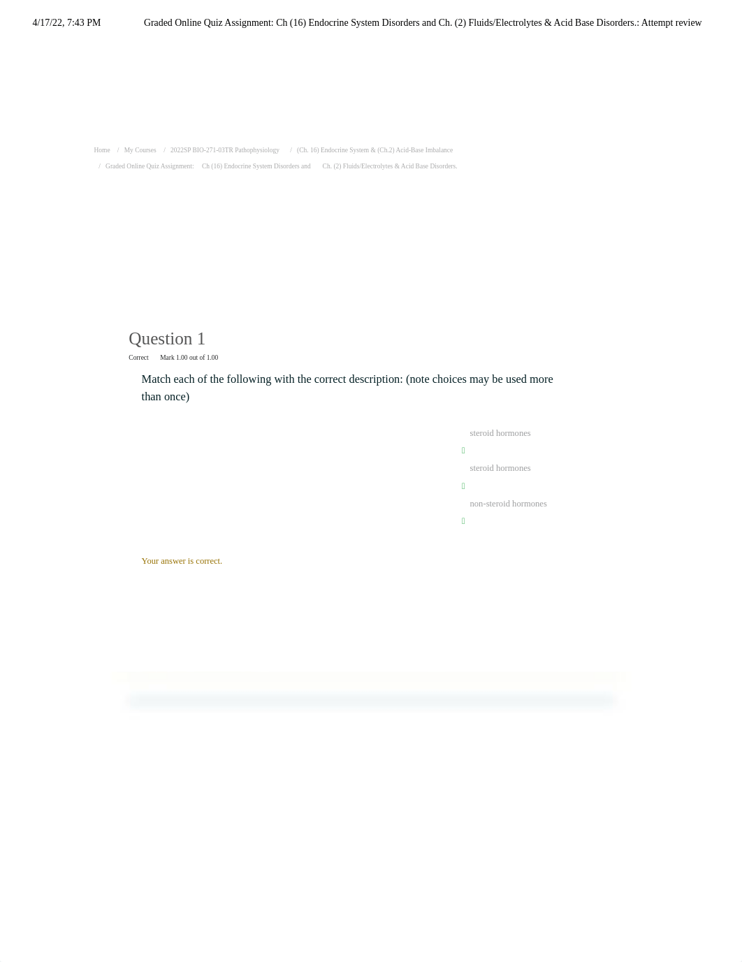 Graded Online Quiz Assignment_ Ch (16) Endocrine System Disorders and Ch. (2) Fluids_Electrolytes &_d0i0pul5izw_page1