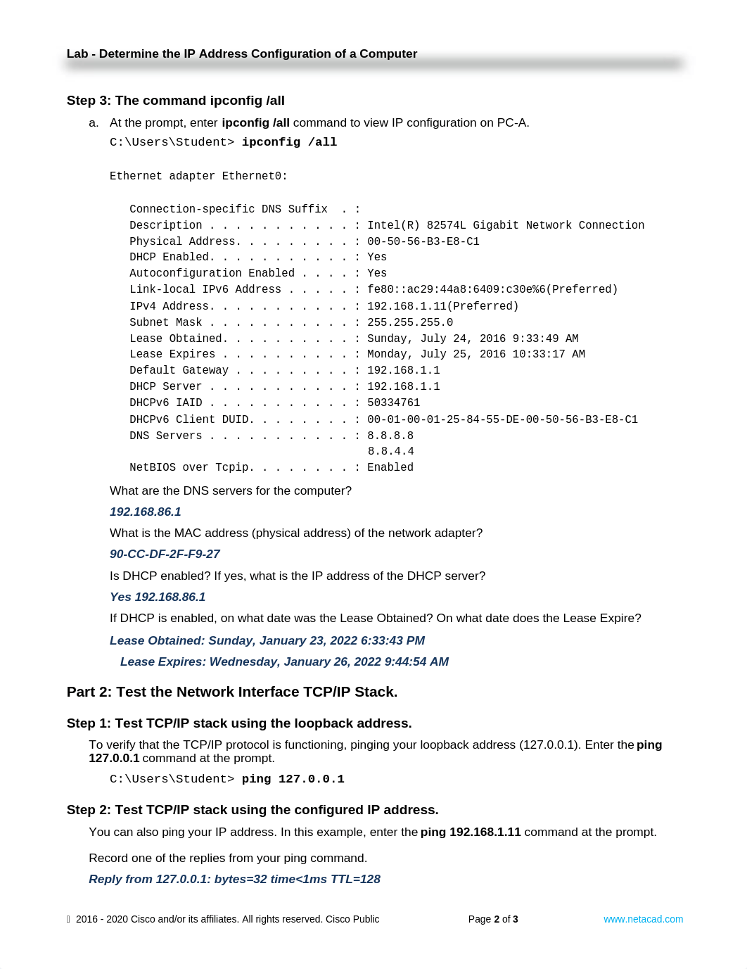 2.2.7 Lab - Determine IP Address Configuration of a Computer.docx_d0i408056lu_page2