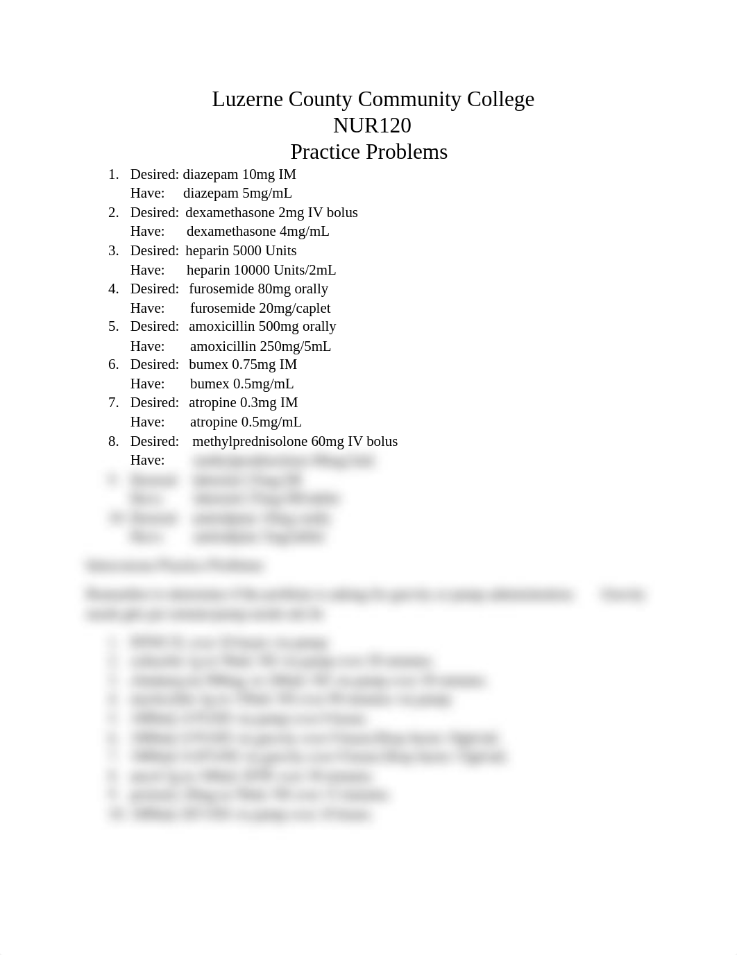 NUR120 Practice Math Problems_d0ibqyl06gn_page1