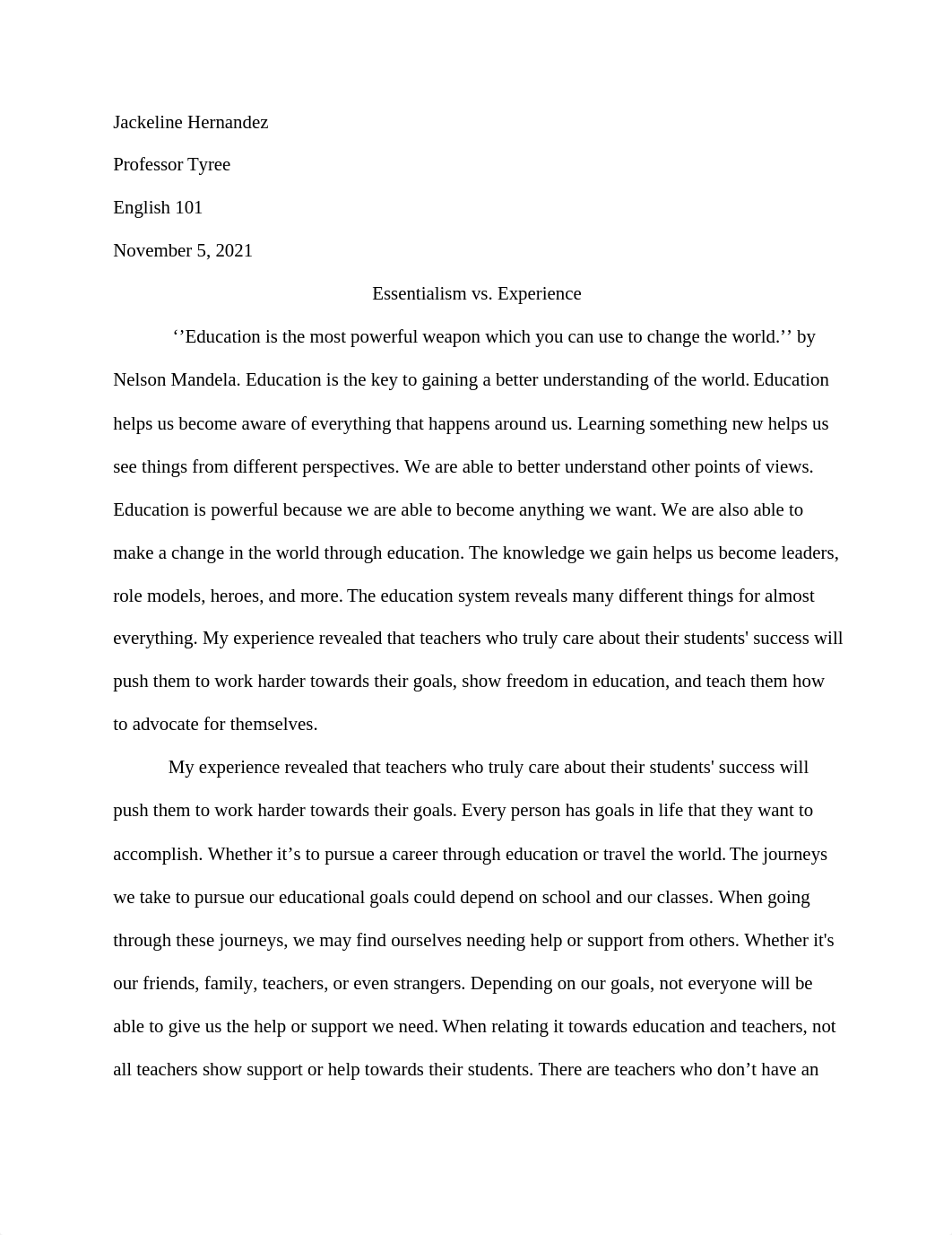 Sentence Structure Corrections for Essay 1 Assignment - English 101.docx_d0ijibi93z5_page1