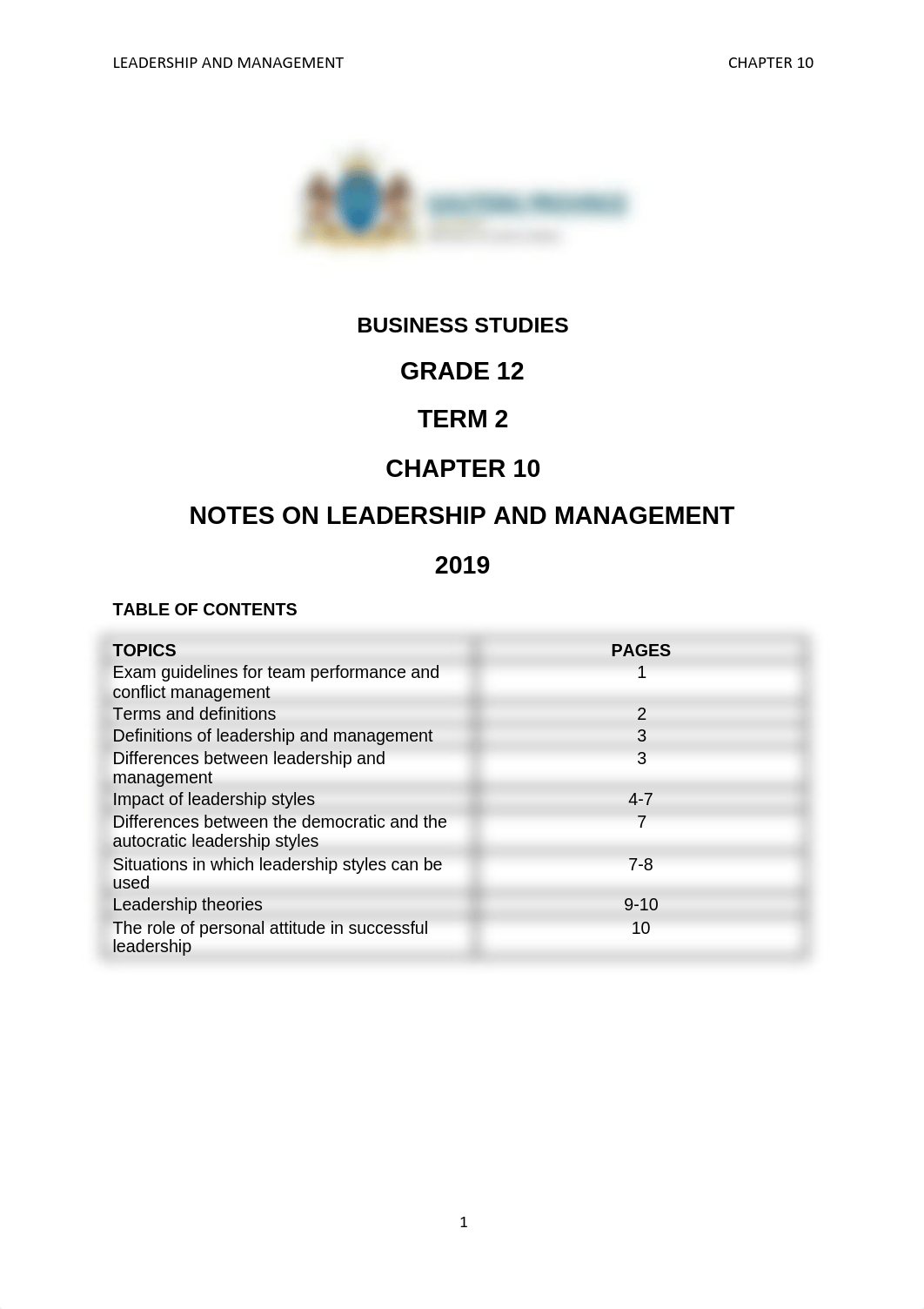 CHAPTER 10 BUSINESS STUDIES GRADE 12 NOTES ON LEADERSHIP AND MANAGEMENT (1).pdf_d0io1m8er6v_page1