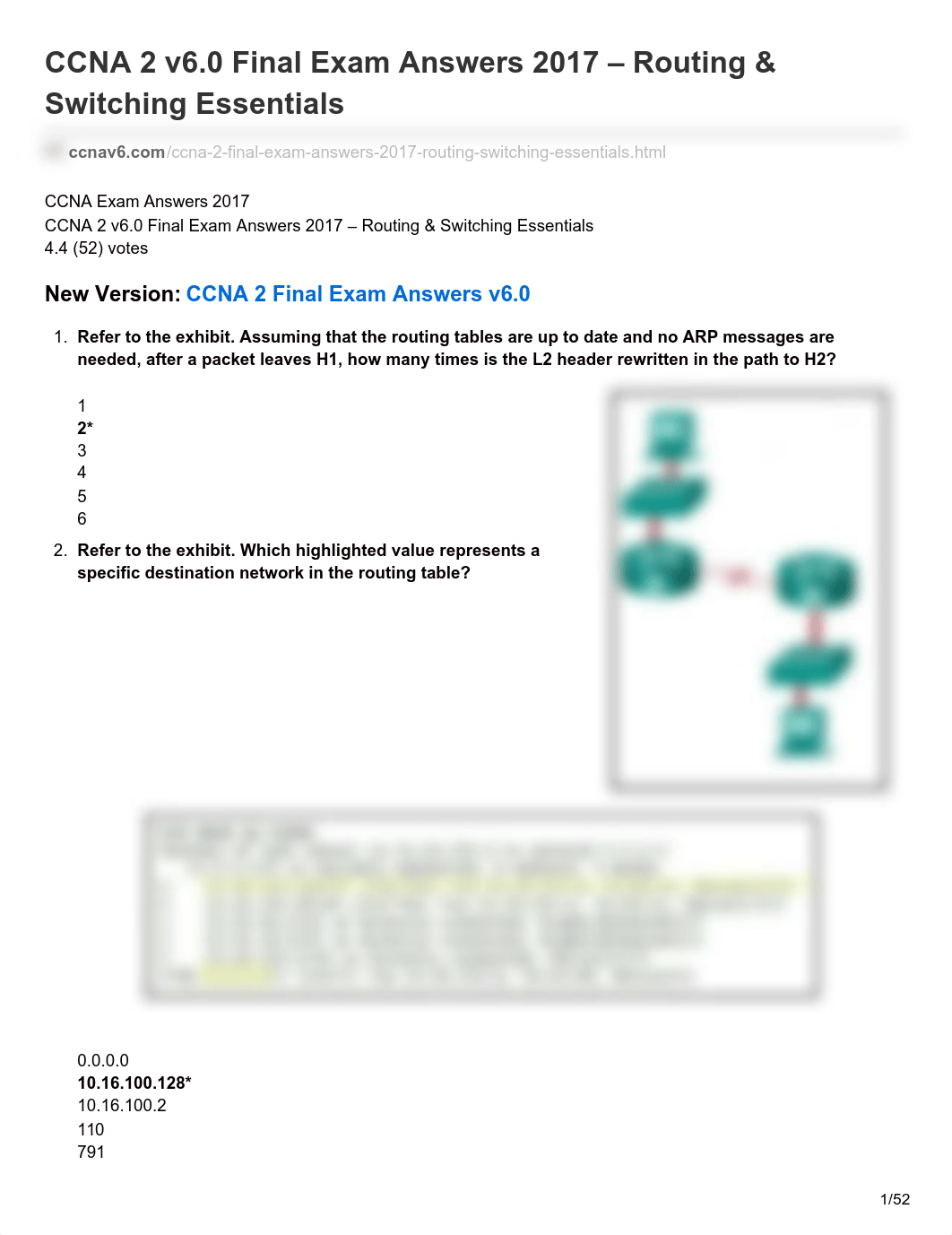 ccnav6.com-CCNA 2 v60 Final Exam Answers 2017  Routing  Switching Essentials.pdf_d0ir2ic4vm5_page1