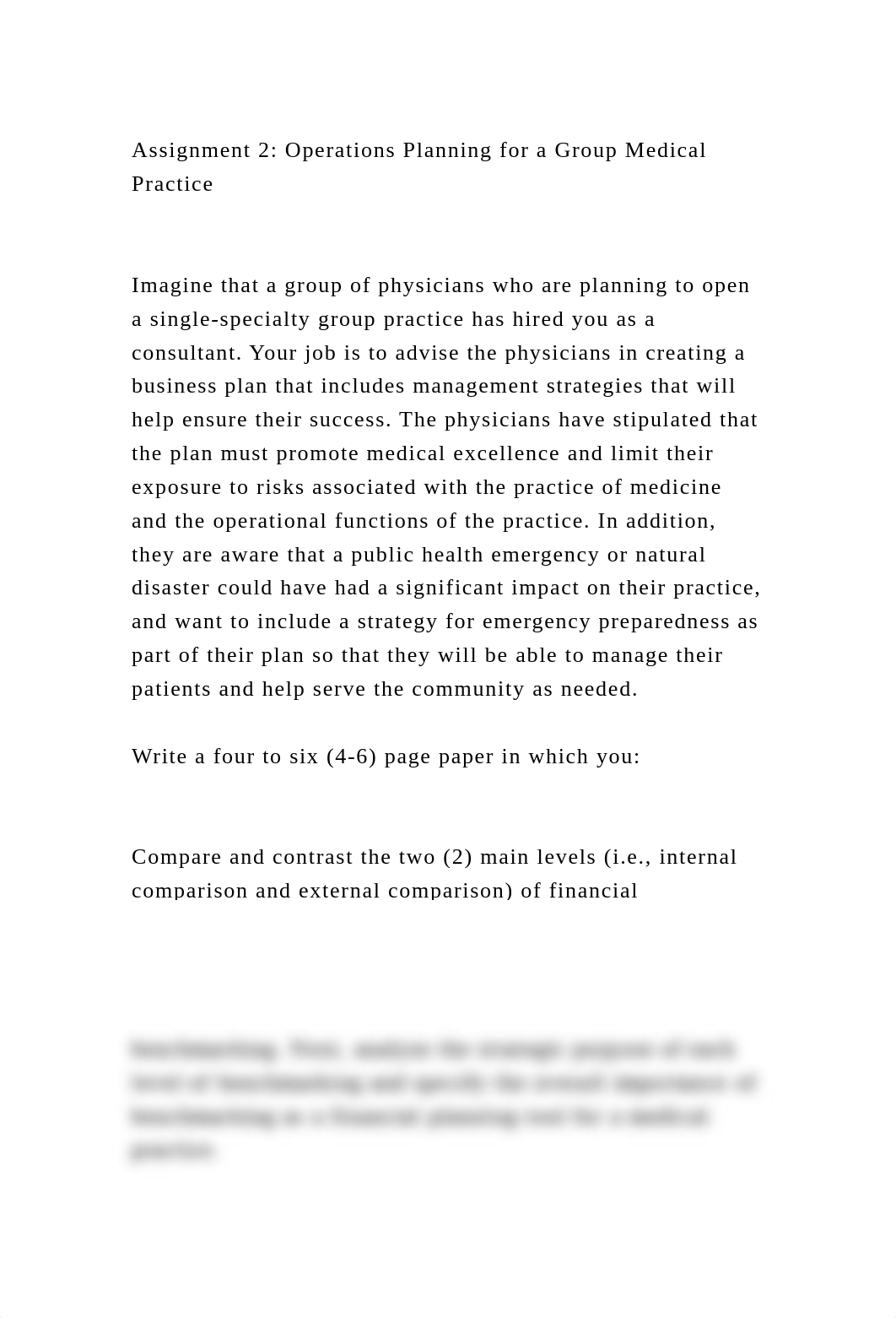 Assignment 2 Operations Planning for a Group Medical Practice.docx_d0j1jae7q4s_page2