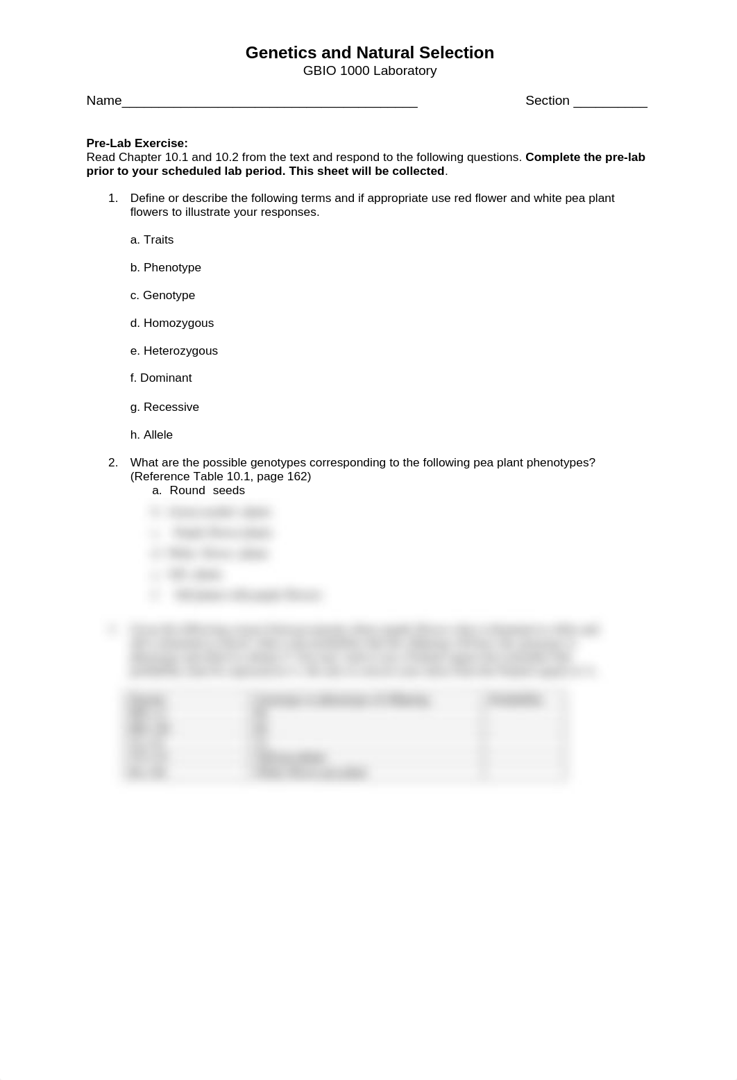 Genetics  Natural Selection Pre-lab_d0jvln8jbxa_page1