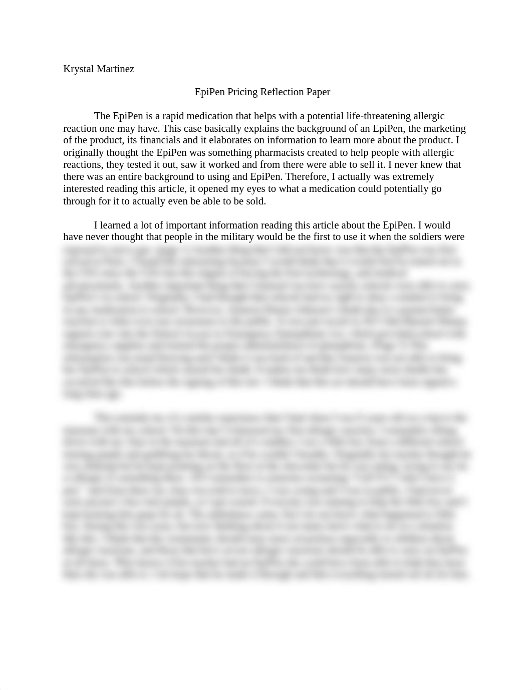 EpiPen Pricing Reflection Paper.docx_d0k1chewjpd_page1