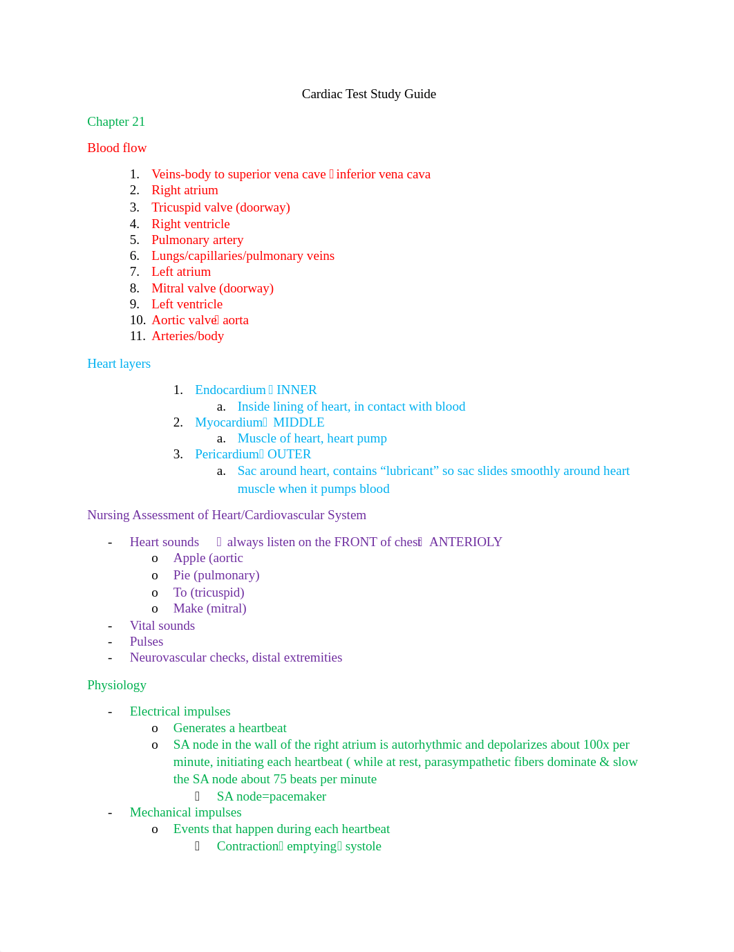 Cardiac Test Study Guide.docx_d0k4qvwu3ga_page1