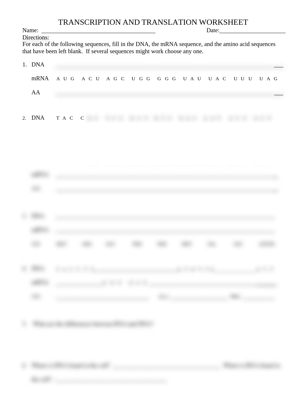 Bio110 - Transcription and Translation Practice Worksheet FA19.docx_d0kc54hpwex_page1