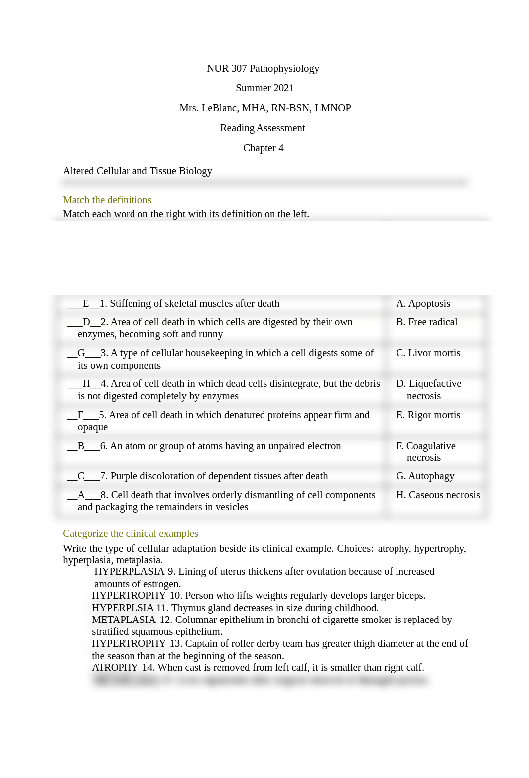 RA - NUR 307 Pathophysiology - Chapter 4.docx_d0kg00ayrn8_page1