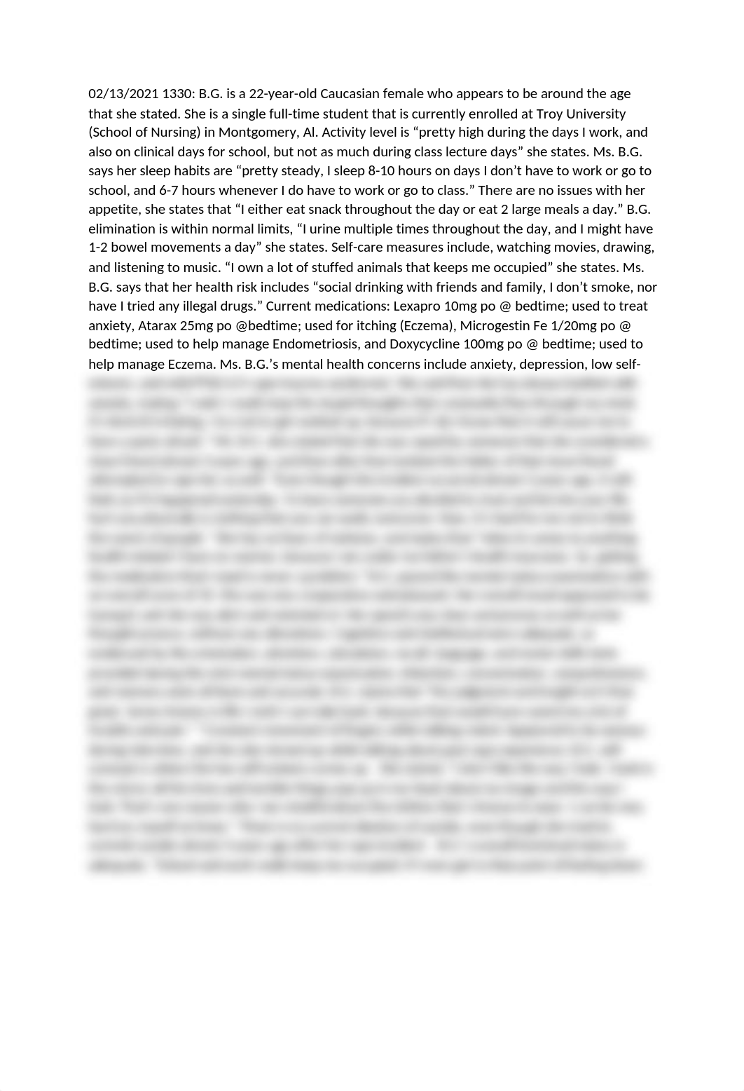 Mental Health Nursing Assessment.docx_d0klo8w3txt_page1