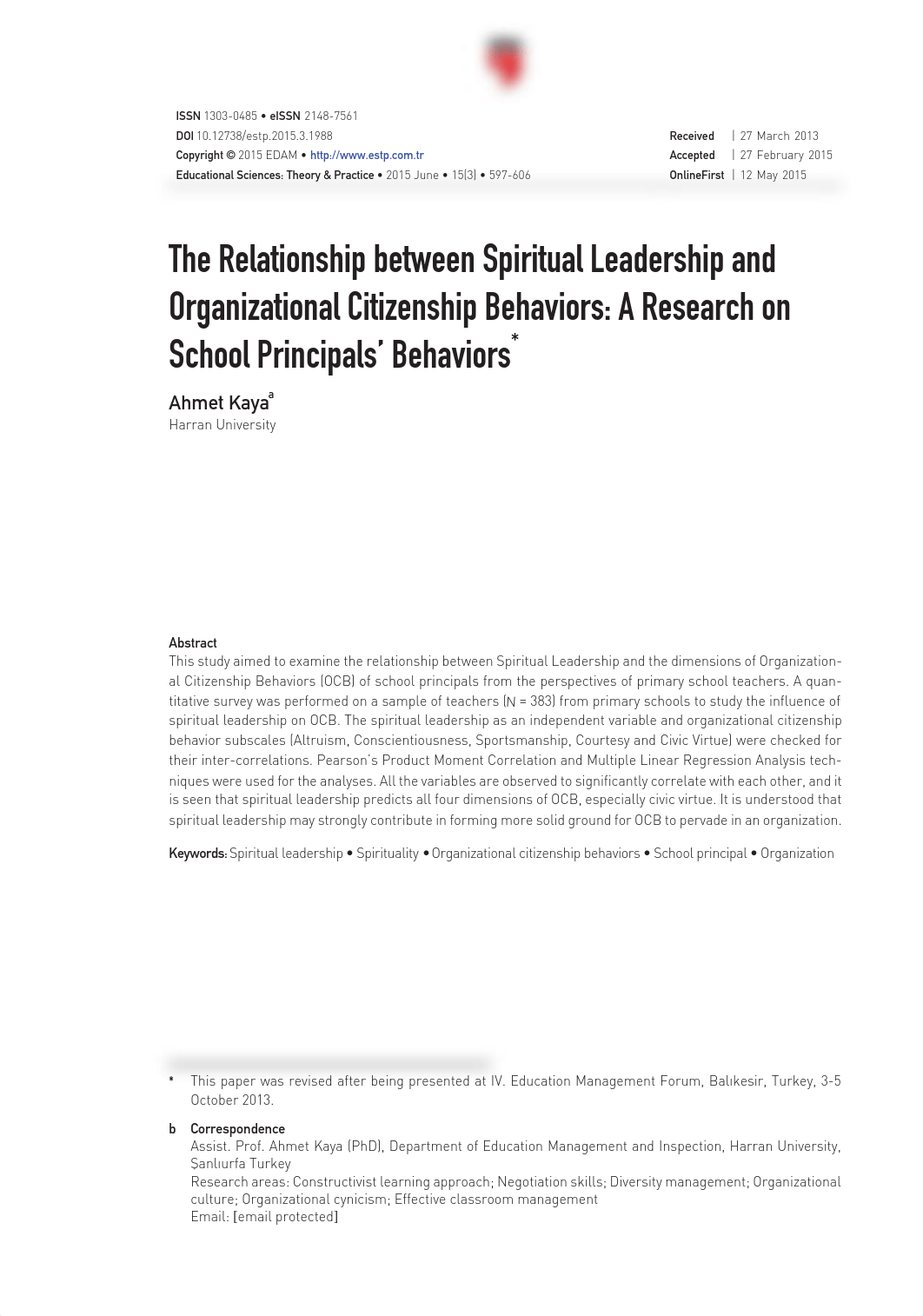 The Relationship between Spiritual Leadership and Organizational Citizensh_d0le16e7ppy_page1