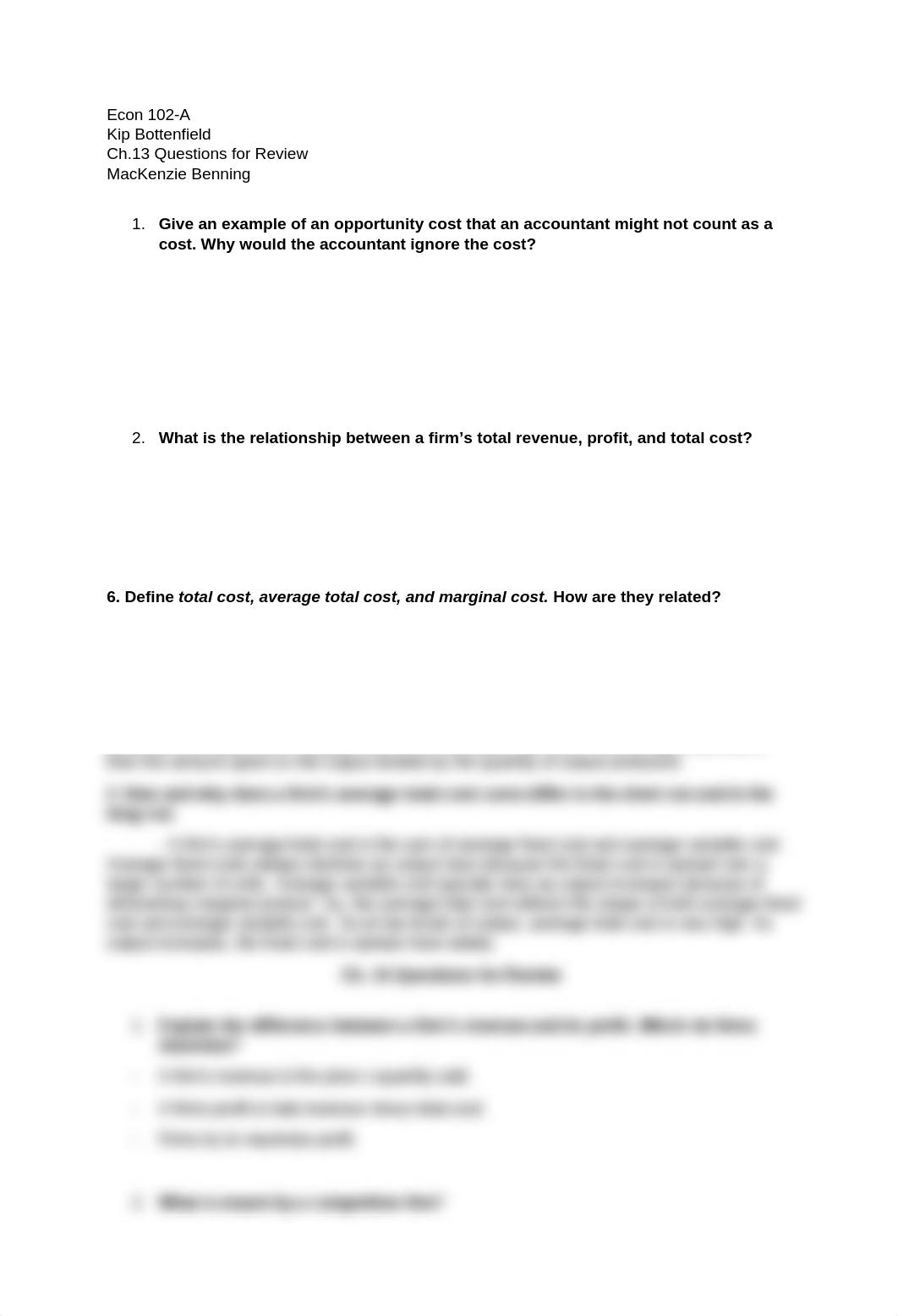 Costs, Cost Curve, Competitive Firm (ch. 13 & 14 Review)_d0lmblme7o7_page1