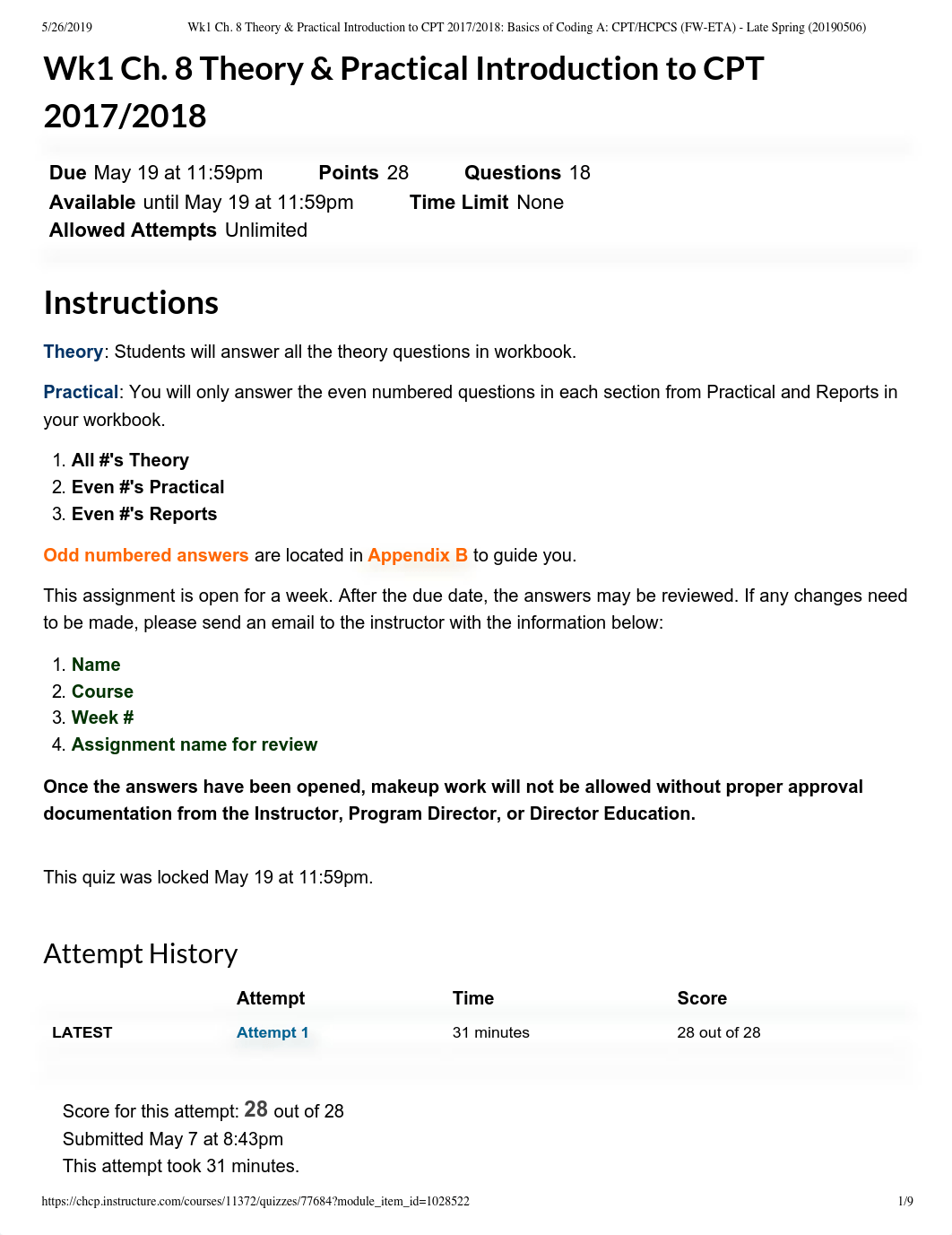 Wk1 Ch. 8 Theory & Practical Introduction to CPT 2017_2018_ Basics of Coding A_ CPT_HCPCS (FW-ETA) -_d0lqr3nf1cq_page1