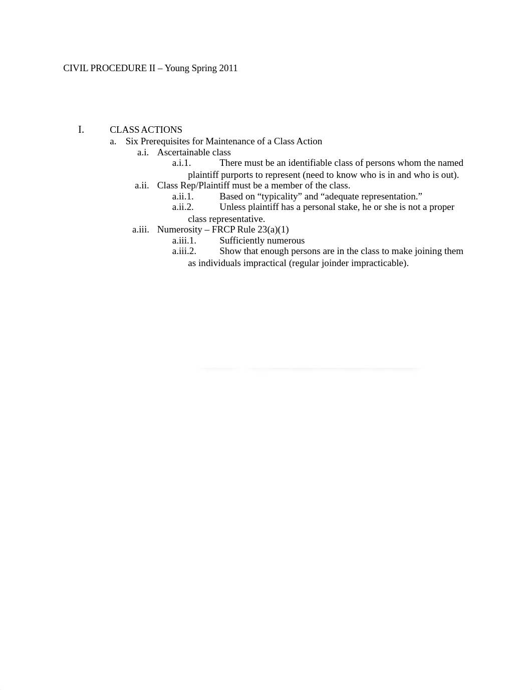 CIVIL PROCEDURE II - Young Spring 2011_d0mo6ujzhqd_page1