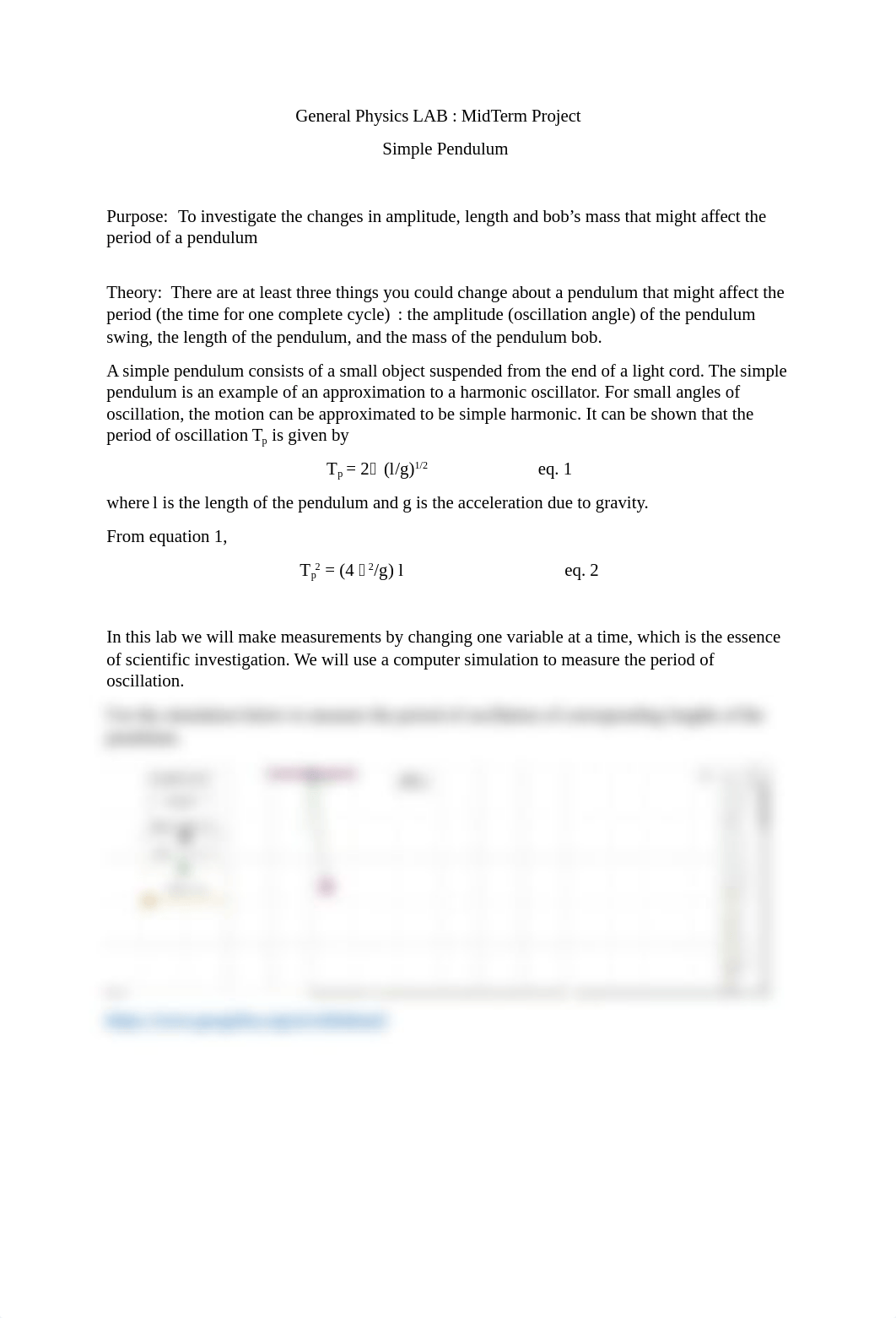 General Physics LAB -Simple Pendulum-Midterm.docx_d0mpggrw243_page1